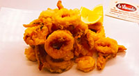 frittura di gamberi e calamari